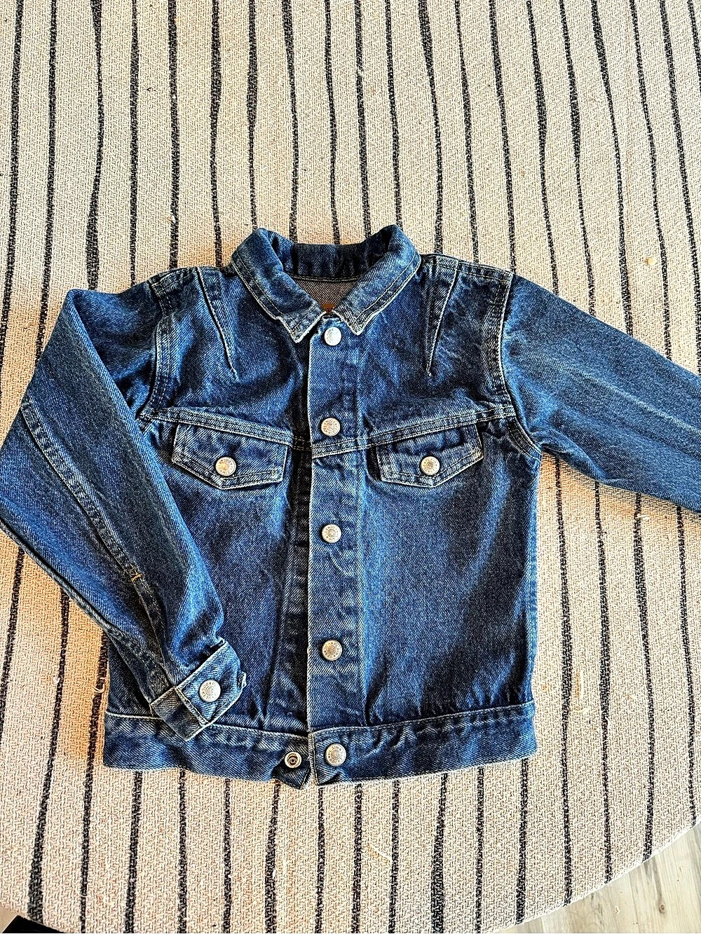Plain Pockets Vintage Kids denim jacket